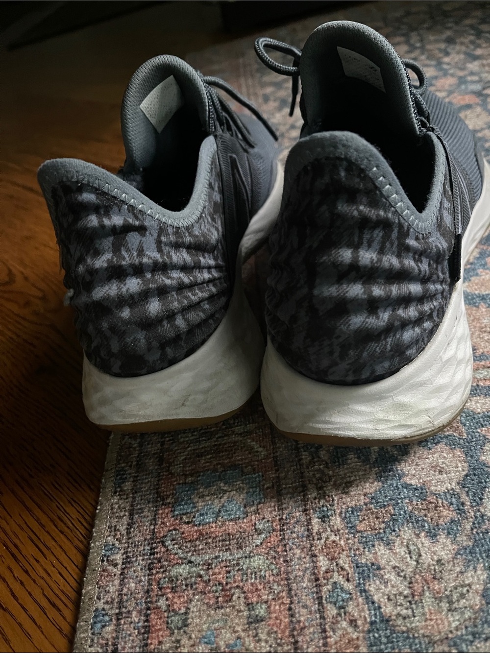 New Balance Men’s Dark Gray Athletic Sneakers - Picture 6 of 6